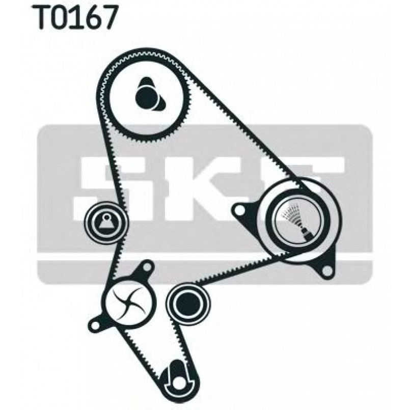 VKMA 03246 SKF Комплект (ремінь+ролики)